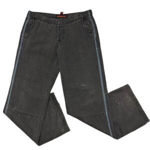 Vintage DOLLHOUSE Y2K Low Rise Slouchy Cargo Jeans 2000s Wide Leg Pants Sz 9/10